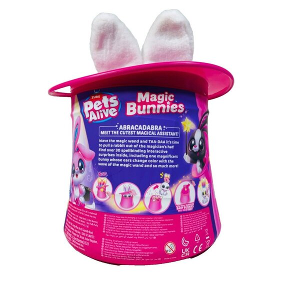 Pets Alive Magic Bunny Surprise Interactive Plush PEARL White - Picture 6 of 9